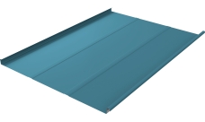 Фальц двойной стоячий Line Grand Line 0,45 Drap ТХ с пленкой на замках RAL 5024 пастельно-синий