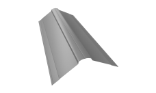 Планка конька фигурного 150x150 0,45 Drap RAL 7004 сигнальный серый (2м)