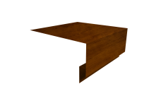 Планка околооконная сложная Блок-Хаус new 200х75х27 Grand Line 0,45 Print-Double Premium Golden Wood Intense F (2м)