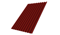 Профнастил С21R Grand Line 0,45 PE RAL 3011 коричнево-красный