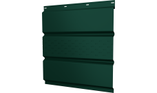 Софит металлический Классик v01 Grand Line центральная перфорация 0,5 PE с пленкой RAL 6005 зеленый мох