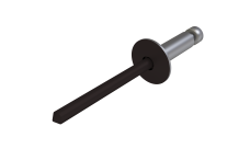 Заклёпка вытяжная Daxmer 4,8х12 (500шт) алюм/нерж RAL 9005