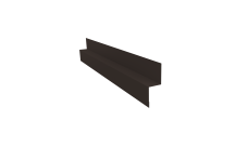Отлив для сегментного кожуха на трубу 0,5 Rooftop Бархат RR 32 темно-коричневый (2м)