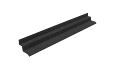 Планка примыкания к вертикальной стене для композитной черепицы Luxard алланит (1,25м)