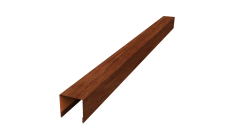 Планка вертикальная лицевая для забора жалюзи Palermo 0,45 Print Elite Rowan TwinColor (1,8м)