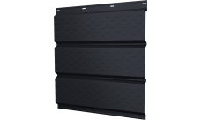 Софит металлический Классик v01 Grand Line полная перфорация 0,4 PE с пленкой RAL 7024 мокрый асфальт (3м)