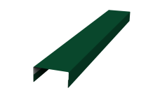 Ламель лицевая стартовая/финишная забора жалюзи Texas 55мм для калиток и ворот (с заполнением ламелями 125) 0,5 Satin Matt TX RAL 6005 зеленый мох