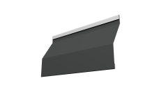 Ламель забора жалюзи Milan Slim Grand Line 0,5 Satin RAL 7016 антрацитово-серый