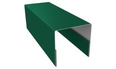 Планка П-образная заборная 20 Grand Line 0,45 Drap ТХ RAL 6005 зеленый мох (2,5м)