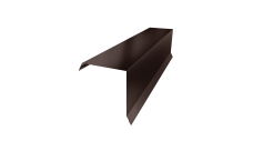 Планка торцевая 95х95 0,45 Drap ST lite RAL 8017 шоколад (2м)