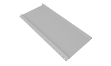 Кликфальц Мини Grand Line 0,45 Drap ТХ с пленкой на замках RAL 7047 телегрей 4