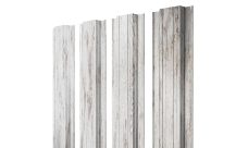 Штакетник Прямоугольный с прямым резом Grand Line 0,45 Print Elite Snow Wood TwinColor