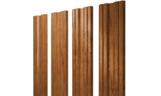 Штакетник Twin с прямым резом 0,45 Print-Double Elite Golden Wood