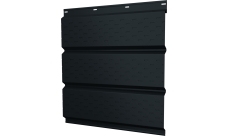 Софит металлический Классик v01 Grand Line полная перфорация 0,45 Drap TR с пленкой RAL 7016 антрацитово-серый