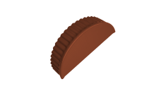 Заглушка малая торцевая Grand Line 0,5 Satin Matt TX RAL 8004 терракота