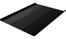 Фальц двойной стоячий Line Grand Line 0,5 PurPro матовый с пленкой на замках RAL 9005 черный