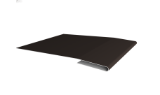 Планка начальная 0,5 Satin с пленкой RR 32 темно-коричневый (2м)