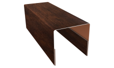 Планка П-образная заборная 20 Grand Line 0,45 Print Premium Cherry Wood Dark FTC (2,5м)