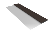 Планка стартовая Блок-Хаус новый Grand Line 0,5 Rooftop Бархат RR 32 темно-коричневый (2м)