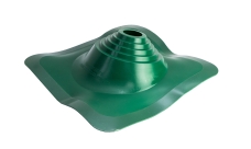 Проходной элемент MF CN угловой №110 (75-200мм) +240 силиконовый (металлический окрашенный фланец) зеленый