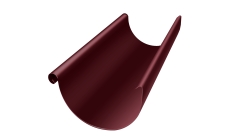 Желоб полукруглый Grand Line ПЭ 125мм 2м RAL 3005 красное вино