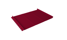 Кликфальц Line Grand Line 0,45 PE с пленкой на замках RAL 3003 рубиново-красный