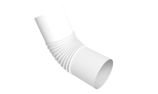 Колено стока трубы Vortex Project 146мм RAL 9003