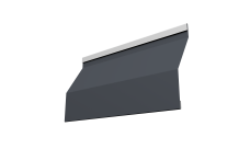 Ламель забора жалюзи Milan Slim 0,5 PurPro RAL 7024 мокрый асфальт