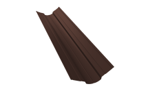 Планка ендовы верхней фигурной 70х70 Grand Line 0,45 Drap TwinColor RAL 8017 шоколад (3м)