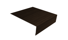 Планка лобовая/околооконная простая 190х50 Grand Line 0,45 Print Elite Coffee Wood TwinColor (2м)