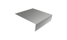 Планка околооконная простая 200х50 0,45 Drap TX RAL 7047 телегрей 4 (3м)