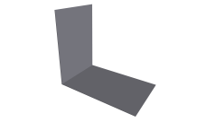 Планка снегозадержания усиливающая Grand Line 0,45 Drap TX RAL 7004 сигнальный серый (2м)