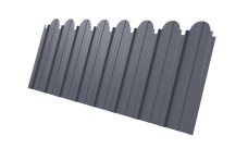 Профнастил C10A фигурный 0,45 Drap RAL 7004 сигнальный серый