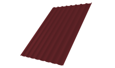 Профнастил С20B 0,5 Satin RAL 3005 красное вино