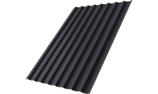 Профнастил С20B Grand Line 0,5 ПЭ RAL 7024 мокрый асфальт