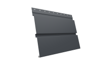 Квадро брус Grand Line 0,45 PE с пленкой RAL 7024 мокрый асфальт