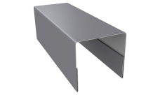 Планка П-образная заборная 20 0,45 Drap TX RAL 7004 сигнальный серый (2м)