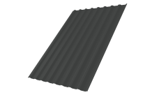 Профнастил С20B Grand Line 0,5 Velur X RAL 7016 антрацитово-серый
