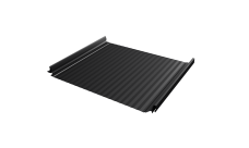 Кликфальц Pro Gofr Grand Line 0,5 Velur X с пленкой на замках RAL 9005 черный