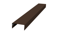 Крышка 30х20 для забора жалюзи Texas Grand Line 0,5 PurLite Matt RAL 8017 шоколад (2м)