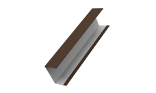 Крышка жалюзи Milan,Tokyo 0,5 PE RAL 8017 шоколад (3м)