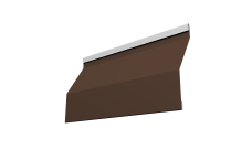 Ламель забора жалюзи Milan Slim 0,5 PurPro RAL 8017 шоколад