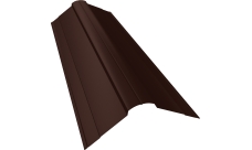 Планка конька фигурного 100х100 Grand Line 0,45 Drap ST RAL 8017 шоколад (2м)