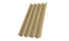 Профнастил Н75R 0,7 PE RAL 1014 слоновая кость