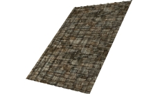 Профнастил С10A Grand Line 0,45 Принт Элит Камень TwinColor