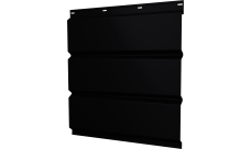 Софит металлический Классик v01 Grand Line без перфорации 0,45 PE с пленкой RAL 9005 черный