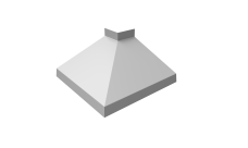 Угол отлива внешний 250 Grand Line 0,45 Drap TX с пленкой RAL 9003 сигнальный белый