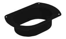 Воронка врезная Vortex Matt 127мм RAL 9005 черный