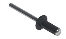 Заклёпка вытяжная Daxmer 4,0х10 RAL 7024 (1000шт) алюм/сталь