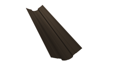 Планка ендовы верхней фигурной 70х70 Grand Line 0,45 Drap-double TX RR 32 темно-коричневый (2м)